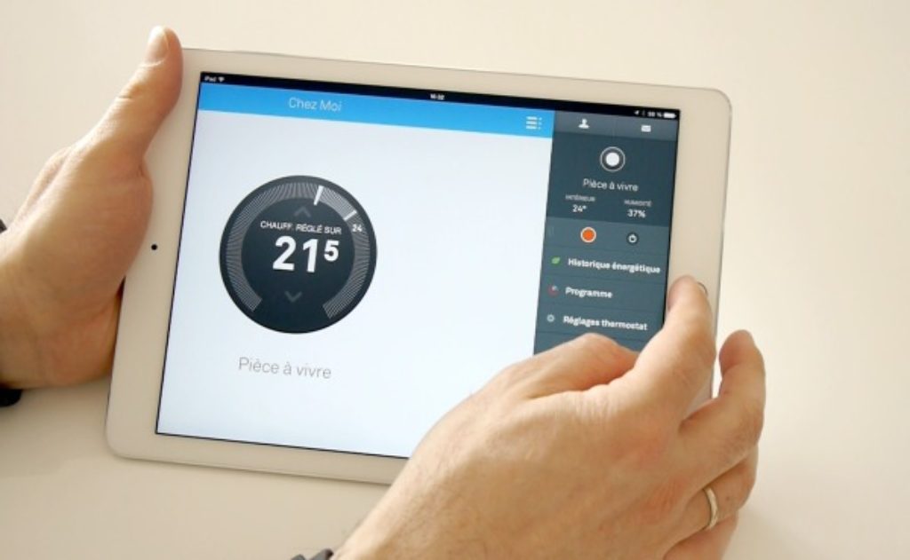 Transcription de la température sur iPad