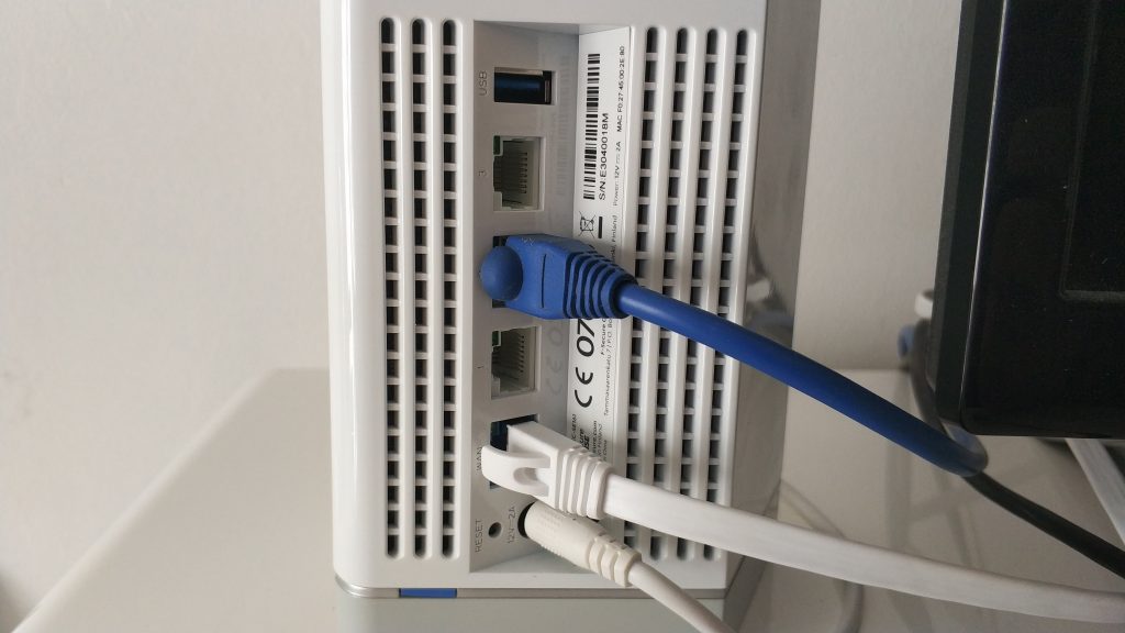 Connectique routeur Sense